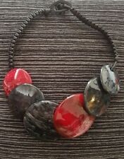 Necklace black red for sale  Ireland