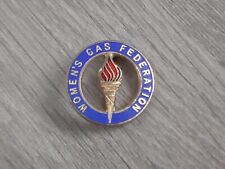 Vintage Women's Gas Federation Enamel Badge for sale  Shipping to South Africa