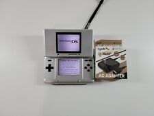 Nintendo DS Fat Original NTR-001 Console Titanium Silver w/ Charger Working for sale  Shipping to South Africa