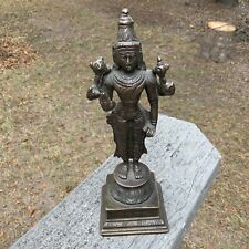 Antique Bronze Hindu God Shiva 8.75” Statue  for sale  Shipping to South Africa