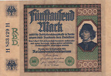 Reichsbanknote 5000 mark gebraucht kaufen  Eppstein