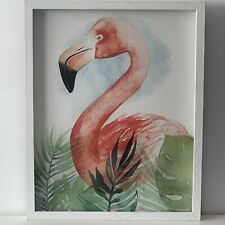 Grace Popp Flamingo Wall Art Watercolor Composition II Framed World Art 16x20 for sale  Shipping to South Africa