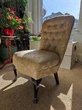 Antique slipper chair for sale  EASTBOURNE