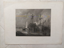 1870 marina scena usato  Marano Di Napoli