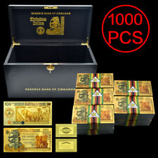 Billetes de oro de cien yotallillones de dólares contenedores de Zimbabue unc 1000 piezas segunda mano  Embacar hacia Mexico