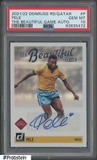 2021-22 Donruss Soccer The Beautiful Game Pelé autografado Brasil PSA 10, usado comprar usado  Enviando para Brazil