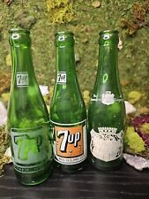 3 green glass bottles for sale  Woonsocket