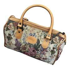 Bolsa de tapeçaria vintage HAMPSHIRE com zíper floral anos 90 comprar usado  Enviando para Brazil