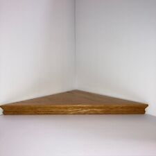 11.5" x 16.25"  Set of 3  Wood Floating Corner Shelves Honey Oak for sale  Shipping to South Africa