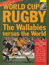 Used, MEMORABILIA ,WORLD CUP RUGBY , THE WALLABIES VERSUS THE WORLD ,1987 for sale  Shipping to South Africa