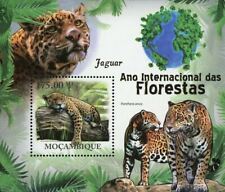 Folha de lembrança de animais selvagens Panthera Onca selo onça sem marca de charneira #4461 / Bl.425, usado comprar usado  Enviando para Brazil