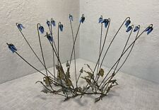 Vintage Bluebells Wire Metal Flower Sculpture by Demetrios, used for sale  Shipping to South Africa