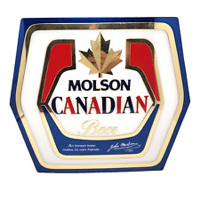 Vintage Molson Canadian Beer Sign Martlet Importing Signs and Glassworks for sale  Shipping to South Africa