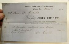 1856 macon receipt for sale  Macon