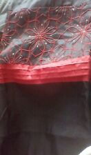 Black red embroidered for sale  Shipping to Ireland
