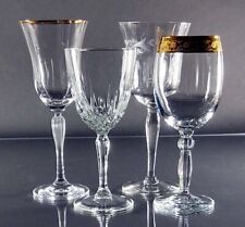 Used, Vintage Wine Glasses Water Goblets Mismatched Stemware Set of Four for sale  Shipping to South Africa