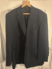 Jeff Banks Travel Plus Charcoal Wool Suit Smart Blazer Jacket Chest Size 48 for sale  Shipping to South Africa