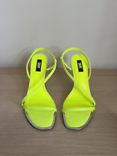 neon yellow heels for sale  LONDON