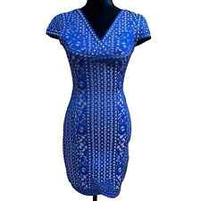  Vestido bandagem costas abertas azul tamanho médio lindo vestido grosso material elástico comprar usado  Enviando para Brazil