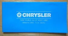 Chrysler range orig for sale  BENFLEET