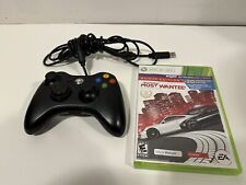 "A" Official Microsoft Xbox 360 BLACK Wireless Controller Genuine Original OEM for sale  Shipping to South Africa