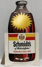 Letrero de botella de cerveza Schmidt raro de colección tienda publicidad exhibición hombre bar cueva segunda mano  Embacar hacia Argentina