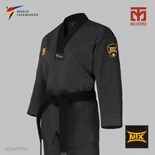 MOOTO MTX Slate Gray Color Uniform WT Demonstration Black Team Dobok Performance, used for sale  Shipping to South Africa