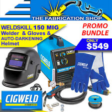 Paquete Cigweld WeldSkill 150 MIG - soldador + casco + guantes + antorcha W1004150 segunda mano  Embacar hacia Argentina