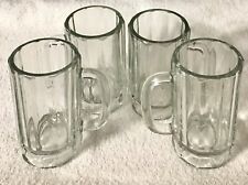 4 Libbey Occasions 10 Ribbed Glass Heavy 16oz Beer Mug Stein Root Beer Floats for sale  Shipping to South Africa