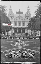 Placa de vidro, foto negativa preto e branco 9x14 CM, Monte-Carlo Monaco, jardins comprar usado  Enviando para Brazil
