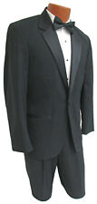 Men's Black Tuxedo with Pants Satin Notch Lapels Cheap Prom Wedding Mason Tux  for sale  Shipping to South Africa