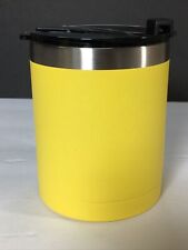 Vaso RTIC Lowball con tapa 12 oz amarillo recubierto en polvo taza de viaje aislada segunda mano  Embacar hacia Mexico