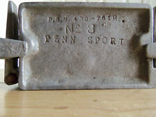 Penn Sport Mold No. 1 Lead Sinker Mold  #8 Vintage Sinker Molds Cast Aluminum for sale  Shipping to South Africa