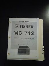 MC 712 Fisher service manual original repair book stereo system for sale  Shipping to Canada