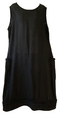 Used, IVEY ABITZ BESPOKE - Tilling Frock ONYX CHECKED Linen Voile Dress Large BLACK for sale  Shipping to South Africa