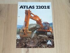 Atlas 2202E excavadora folleto de '84! segunda mano  Embacar hacia Argentina