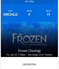 Frozen musical ticket for sale  Encinitas
