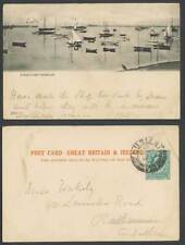 Irlanda 1903 Cartão Postal Irlandês Antigo UB Kingstown Harbour Veleiros Panorama 2791 comprar usado  Enviando para Brazil