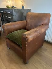 Antique leather club for sale  YEOVIL
