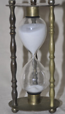 Brass glass hourglass for sale  Tatum