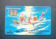 1992 FRENCH TELEPHONE CARD POLYNESIA SUN RISING STONE KIENLEN  for sale  Shipping to South Africa