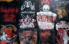 Lote De 10 Camisetas Death Thrash Y Metal Negro M A XXL  segunda mano  Embacar hacia Argentina