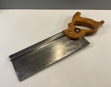 VINTAGE WARRANTED SUPERIOR 10” INCH STEEL BACK TENON SAW for sale  Shipping to South Africa