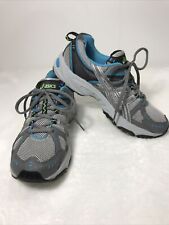 Asics Running Shoes Gel Venture 3 Women's 9 Blue Gray Green Trail Sneakers for sale  Shipping to South Africa