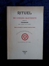 Rituel ordre martiniste d'occasion  Guerlesquin