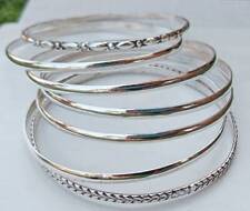 Beautiful Silver Bangle Solid 925 Sterling Silver Handmade Set Of 7 Bangles for sale  Shipping to South Africa