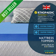 Extra Firm Super Firm Orthopaedic Blue Foam Mattress Topper - XFT17 for sale  Shipping to South Africa