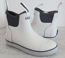 HUK Perfomance Fishing Rogue Wave Footwear Rubber Boots Womens 5 White Gray READ for sale  Shipping to South Africa