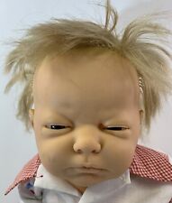 Berjusa Newborn Boy Doll LIfe Size 19” Anatomically Correct with Hair 1985 for sale  Shipping to South Africa