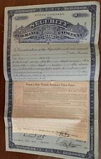 American 1800s insurance for sale  Sacramento